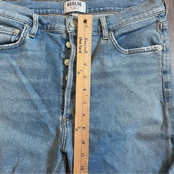 AGOLDE Nico High Rise Slim Jeans In Color Embark Size 31 - Picture 9 of 12